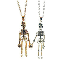 Load image into Gallery viewer, Dark Wind Halloween Necklace Human Skeleton Skeleton Ghost Hand Holding Pendant Couple Necklace