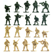 Load image into Gallery viewer, World War II soldier model 100 5CM soldier 10 styles, military soldier model nostalgic toy soldier