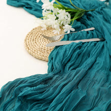 Load image into Gallery viewer, Voile Champray Table Runner Bohemian Twist Tablecloth Party Decoration Table Runner