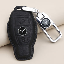 Load image into Gallery viewer, For 21 Mercedes-Benz New E-Class Key Cover E200l C260l A200l S-Class GLC Leather Keychain