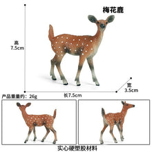 Load image into Gallery viewer, Fox model toy wild animal model set toy simulation solid fox plum deer children cake decorations