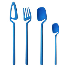Load image into Gallery viewer, Stainless Steel Tableware Simple Personality Creative Hanging Wall Hanging Cup Knife, Fork and Spoon Hanging Cup Coffee Spoon Kit