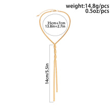 Load image into Gallery viewer, Long Snake Bone Chain Necklace Sexy Design Tassel Necklace