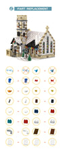 Load image into Gallery viewer, Small Particle Building Blocks MOC-147549 Winter Country Church Winter Countrychurch
