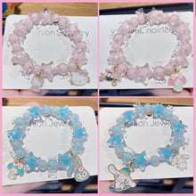 Load image into Gallery viewer, Korean Style New Girls' Niche Cartoon Bracelet Fresh Children Crystal Beaded Cinnamoroll Babycinnamoroll Student Jewelry
