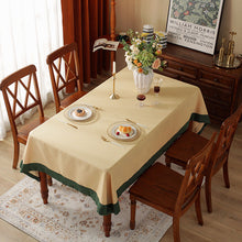 Load image into Gallery viewer, Solid Color Tablecloth American Western-Style Dining Table Fabric Rectangular Desk Cloth Nordic Solid Color Tablecloth Coffee Table Cloth