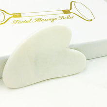 Load image into Gallery viewer, Natural Jade Beauty Container Double-Headed Jade Roller Facial Full Set Massage Beauty Container
