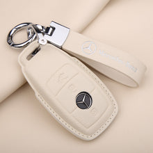 Load image into Gallery viewer, For 21 Mercedes-Benz New E-Class Key Cover E200l C260l A200l S-Class GLC Leather Keychain