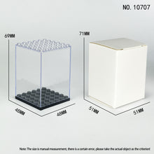 Load image into Gallery viewer, 6pcs/set Doll Toy Dustproof Box Building Blocks Dustproof Transparent Cover Doll Toy Building Blocks Visiting Accessories Base