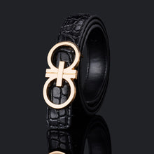 Load image into Gallery viewer, Pattern Fashion Men's and Women's Belt Business Smooth Buckle Pant Belt