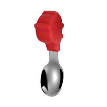 Load image into Gallery viewer, Baby Fork and Spoon Integrated Silica Gel Sucker Toddler Feeding Dinner Plate Children Tableware