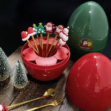 Load image into Gallery viewer, Cute Doll Fruit Fork Children's Holiday Gifts Small Mood Egg Tableware Set
