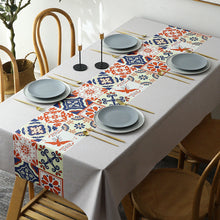 Load image into Gallery viewer, Holiday Night Restaurant PVC Waterproof Tablecloth Oil-Proof