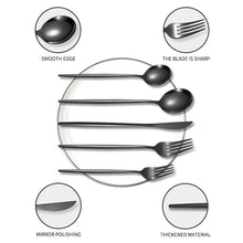 Load image into Gallery viewer, Product Stainless Steel Tableware 20-Piece Set Gold Plated Portugal Knife, Fork and Spoon