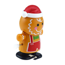 Load image into Gallery viewer, 1 pcs Shaking Head Biscuit Man Clockwork Walking Toy Chain Christmas Toy Gift
