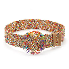 Load image into Gallery viewer, Dress Pp Grass Woven Decorative Women's Wide Belt Bohemian Elastic Elastic Waist Seal