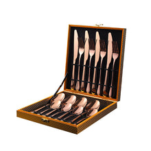 Load image into Gallery viewer, Stainless Steel Tableware Four Main Pieces Foreign Trade Gift Set Western Food Knife, Fork and Spoon
