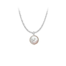 Load image into Gallery viewer, S925 Sterling Silver Baroque Freshwater Pearl Sparkling Ladies Clavicle Chain