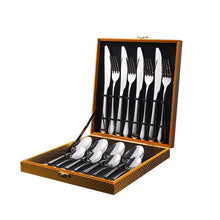 Load image into Gallery viewer, Stainless Steel Tableware Four Main Pieces Foreign Trade Gift Set Western Food Knife, Fork and Spoon