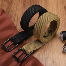 Load image into Gallery viewer, Canvas Belt Unisex Belt Student Youth Military Training 18-Hole Outdoor Jeans Strap