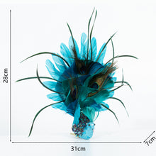 Load image into Gallery viewer, Christmas Tree Pendant Simulation Three-Dimensional Feather Peacock DIY Accessories