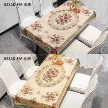Load image into Gallery viewer, Weichen European and American Ins Gilding Tablecloth Waterproof Oil-Proof PVC round Table Tablecloth Lace Printing