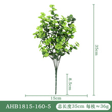 Load image into Gallery viewer, 10PCs Simulation Green Plant Handlebar Bundle Plastic Artificial Plant Wedding Outdoor Home Crafts