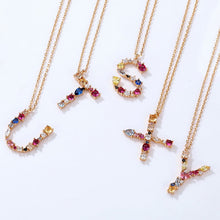 Load image into Gallery viewer, Women's Necklace English Letter S925 Sterling Silver Zirconium Choker Gift for Girls