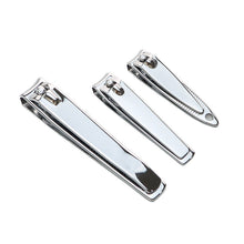 Load image into Gallery viewer, Large and Small Stainless Steel Nail Clippers Flat Bevel Single Household Nail Trimming Tool