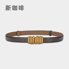 Load image into Gallery viewer, Small Waist Seal Women's Leather Belt Outer Wear Decoration with Skirt Pant Belt