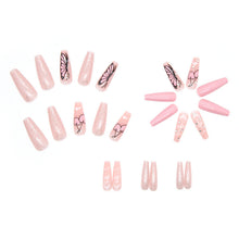 Load image into Gallery viewer, Glitter Butterfly Manicure Long Ballet Nail Cute Cherry Pile Diamond Wear Nail