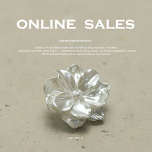 Load image into Gallery viewer, 5pcs/Set Peony Flower Lilac White Decorative Buttons Coat Coat DIY Buttons