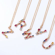 Load image into Gallery viewer, Women's Necklace English Letter S925 Sterling Silver Zirconium Choker Gift for Girls