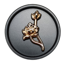 Load image into Gallery viewer, 5pcs/Set Metal Lotus Resin Bottom Double Button Garment Accessories