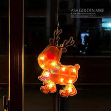 Load image into Gallery viewer, Christmas Decorative Lamp Santa Claus Sucker Lamp Christmas Tree Holiday Modeling Lamp Window Lamp Decoration