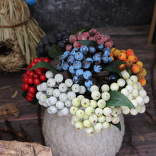 Load image into Gallery viewer, 10pcs Artificial berries, living room ornaments, Christmas decorative flower arrangements, accessories artificial berries