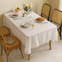 Load image into Gallery viewer, American Tablecloth Pastoral Ins Style Embroidered Fabric Decoration Tablecloth Coffee Table Rectangular Cover Towel Shooting Background Cloth