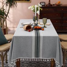 Load image into Gallery viewer, Tablecloth Three-Dimensional Embroidered Tassel Lace Rectangular Table Cloth
