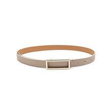 Load image into Gallery viewer, Autumn and Winter Women's Apricot Brown Two-Layer Smooth Buckle Belt Clothing