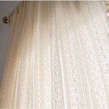 Load image into Gallery viewer, Hollow Lace Curtain Beige Geometric Flower Living Room Bedroom Curtain
