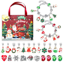 Load image into Gallery viewer, Blind Box Children's Bracelet Christmas Advent Portable 24 Grid DIY Bracelet Blind Box