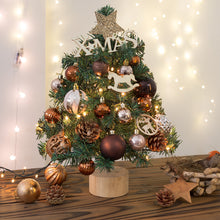 Load image into Gallery viewer, 45cm Desktop Christmas Tree with Lights Holiday Decoration Home Decoration