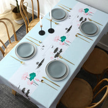 Load image into Gallery viewer, Holiday Night Restaurant PVC Waterproof Tablecloth Oil-Proof