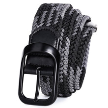 Load image into Gallery viewer, Youth Elastic Elastic Waistband for Men and Women Canvas Belt Elastic Woven Lengthened No Hole Jeans Strap