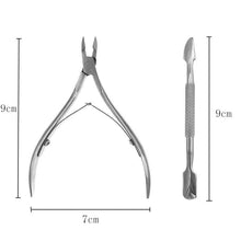 Load image into Gallery viewer, Nail Clippers Set Stainless Steel Peeling Barbed Manicure Implement