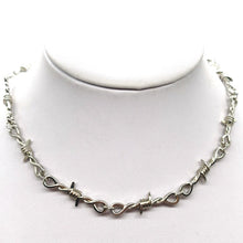 Load image into Gallery viewer, 2pcs/Set Hip Hop Men and Women's Jewelry Set Iron Thorns Hip Hop Gothic Punk Iron Wire Collar Men's and Women's Necklaces Bracelet