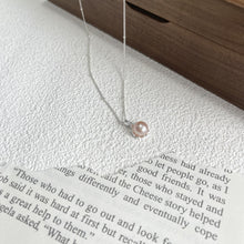 Load image into Gallery viewer, 925 Sterling Silver Natural Freshwater Pearl Necklace Ornament Women's Pendant Chain Clavicle Chain