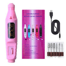 Load image into Gallery viewer, Nail Pen Grinding Machine Usb Cable Portable Manicure Nail Piercing Device Manicure Implement