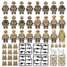Load image into Gallery viewer, MOC Military Police Building Block Set Black SWAT Small Particle Assembly Doll Toy Toy Bag