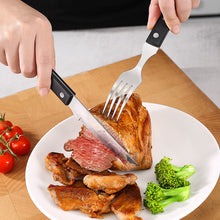 Load image into Gallery viewer, 3pcs/Set Western Food Knife, Fork and Spoon Pom Handle Steak Knife and Fork Western Tableware Combination Suit